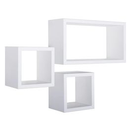Tris Mensole tribu' bianco