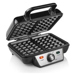 Tristar WF2195 Cialdiera per Waffle in Acciaio Inox 1000W Rivestimento Teflon