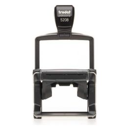 5208 Timbro 68x47mm Nero Acciaio Inossidabile