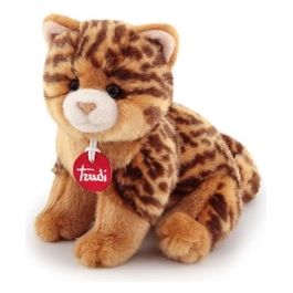 Peluche Classic Gatto Brad Animalier Marrone e Ocra