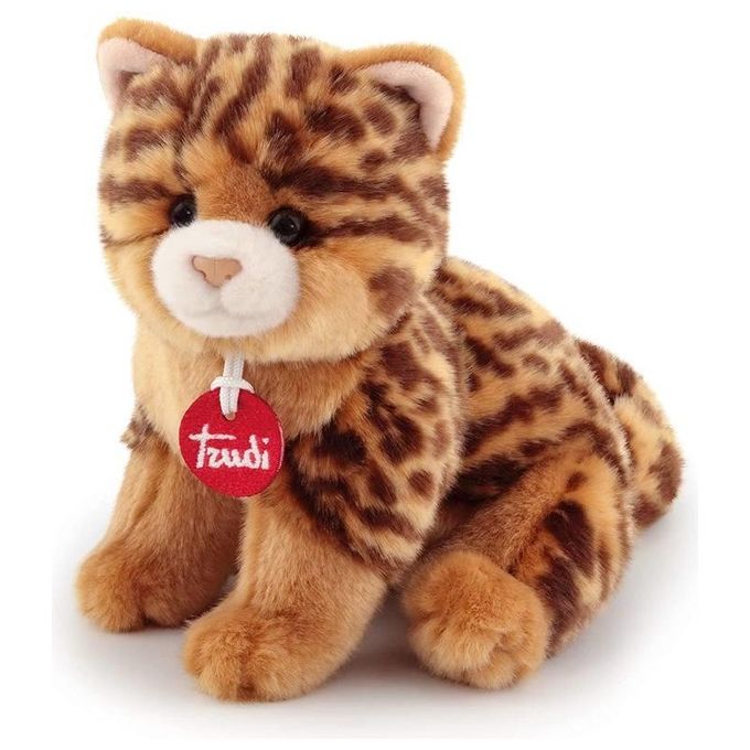 Trudi Peluche Classic Gatto Brad Animalier Marrone e Ocra