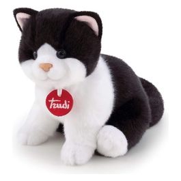 Peluche Classic Gatto Brad Bianco e Nero