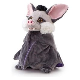 Peluche Puppets Marionetta Pipistrello Grigio e Viola