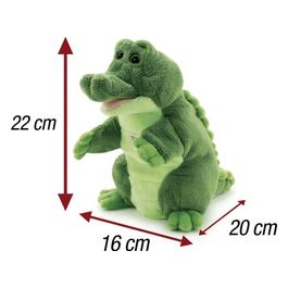 Peluche Puppets Marionetta Coccodrillo Verde