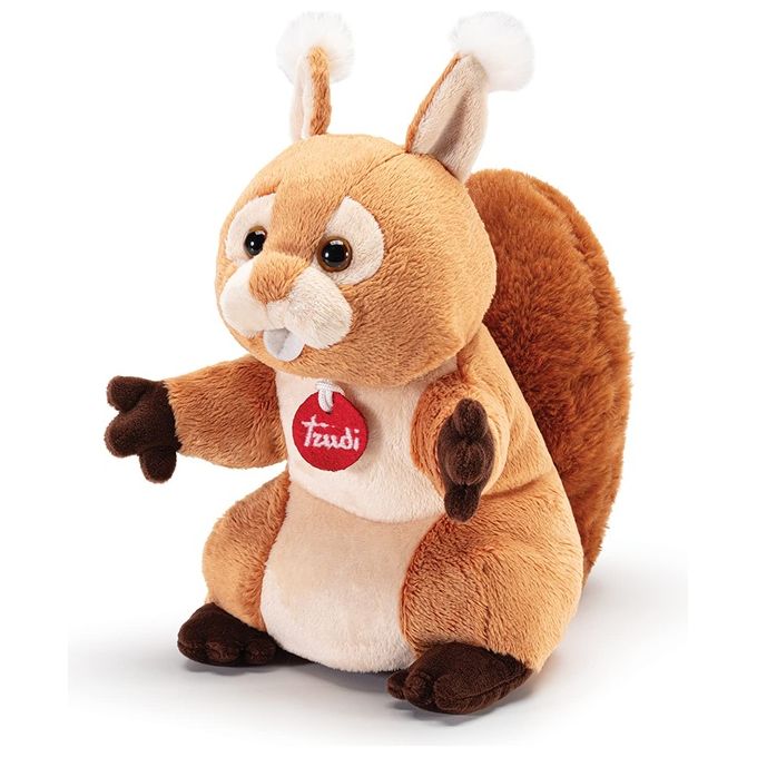 Trudi Peluche Puppets Marionetta Scoiattolo Marrone e Beige