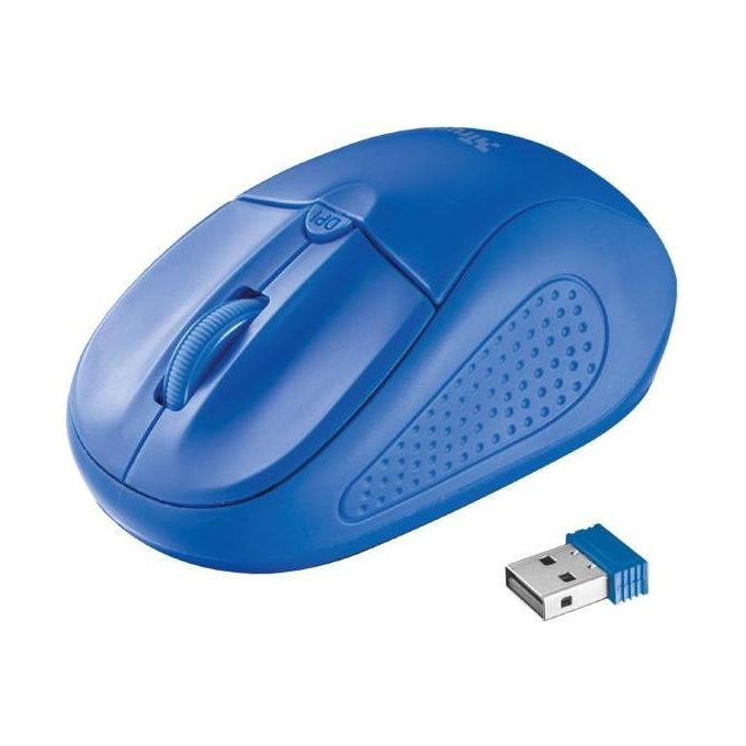 Trust 20786 Mouse Wireless Azzurro
