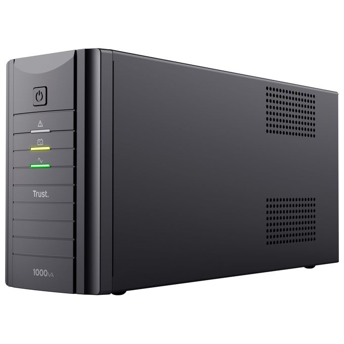 Trust 21199 Oxxtron Gruppo di Continuita' con 2 Prese a Parete Nero