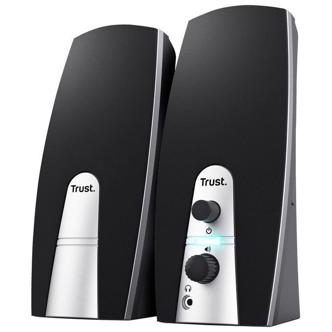 Image of Trust 24660 Set di Altoparlanti 5W PC Nero-Metallico 2.0 Canali