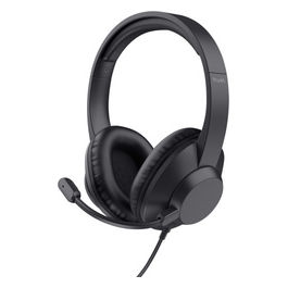 Ayda Max, Auricolare Cablato USB per Ufficio, Nero