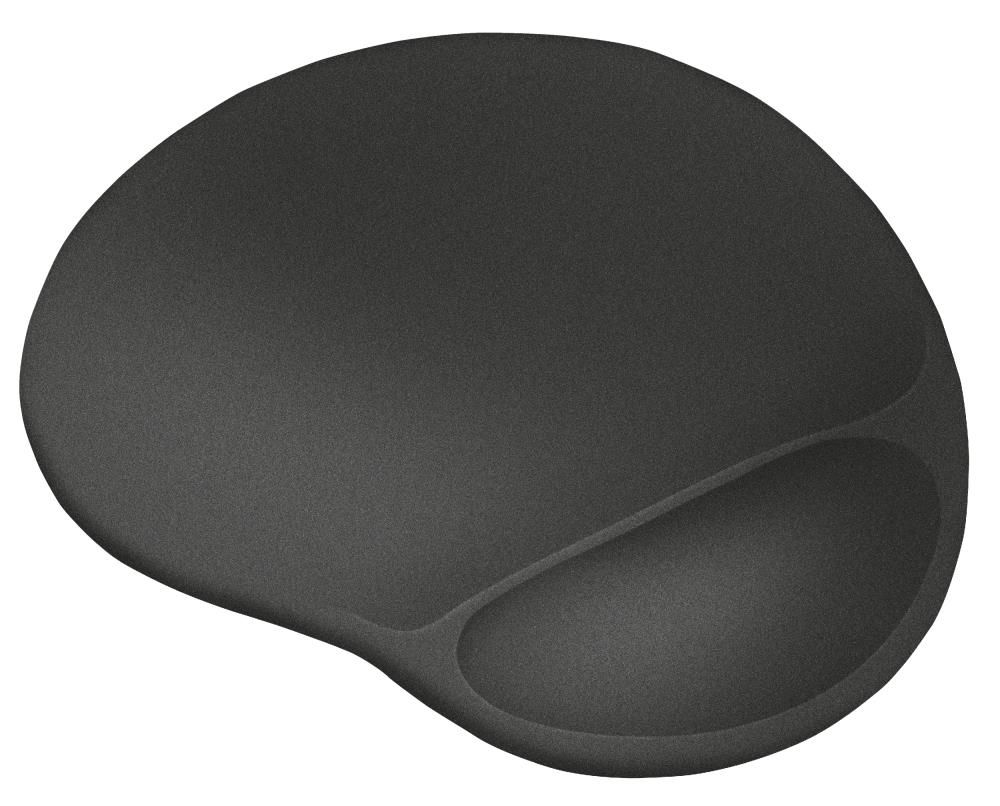 Trust Bigfoot XL Tappetino per Mouse in Gel 255x295mm Nero