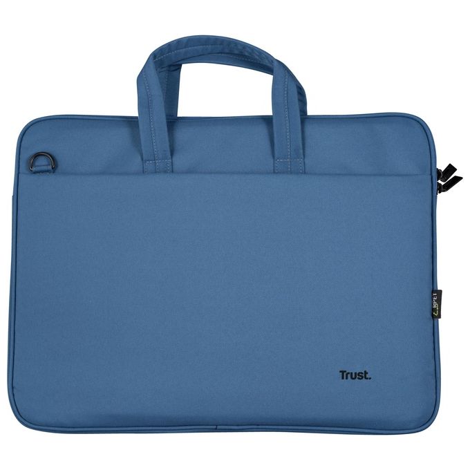 Trust 24448 Bologna Borsa per Notebook 16'' Slim Eco in PET Riciclato Tracolla Rimovibile colore Blu