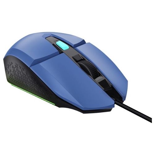 Trust Gaming GXT 109B Felox Mouse Gaming con 6 Pulsanti Programmabili Illuminazione LED Multicolore Blu