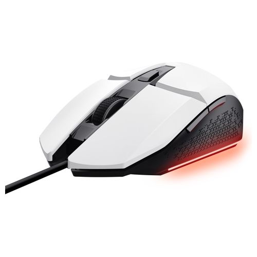 Gaming GXT 109W Felox Mouse Gaming con 6 Pulsanti Programmabili Illuminazione LED Multicolore Bianco