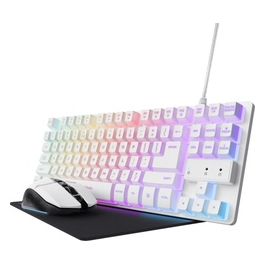 Gaming GXT 794W Kit 3-in-1 Mouse e Tastiera Gaming TKL Layout Italiano QWERTY Bianco