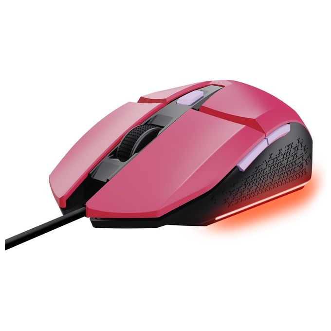Image of Trust GXT 109P FELOX Mouse Ambidestro USB tipo A 6400 DPI Rosa