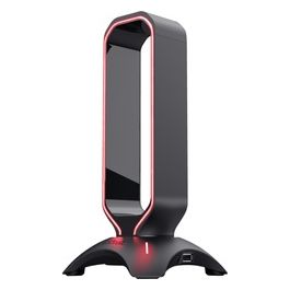 Trust GXT 265 Cintar RGB Headset Stand Supporto per Cuffie Illuminato Rgb con Due Porte Usb