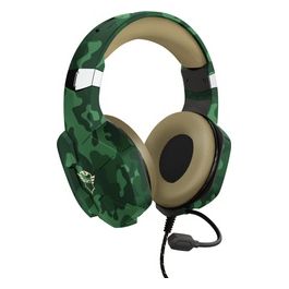 Trust GXT 323C Carus Cuffie Gaming con Microfono Flessibile Verde Mimetico