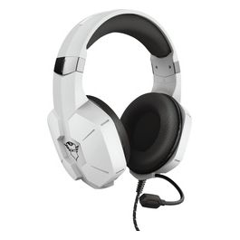 Trust GXT 323W Carus Cuffie da Gaming Padiglione Auricolare Connettore 3.5mm Bianco