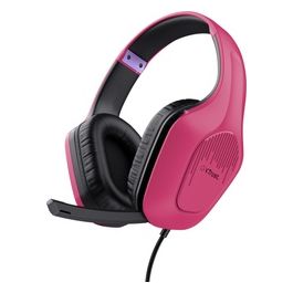 Trust GXT 415P Zirox Cuffie da Gaming Leggere Rosa