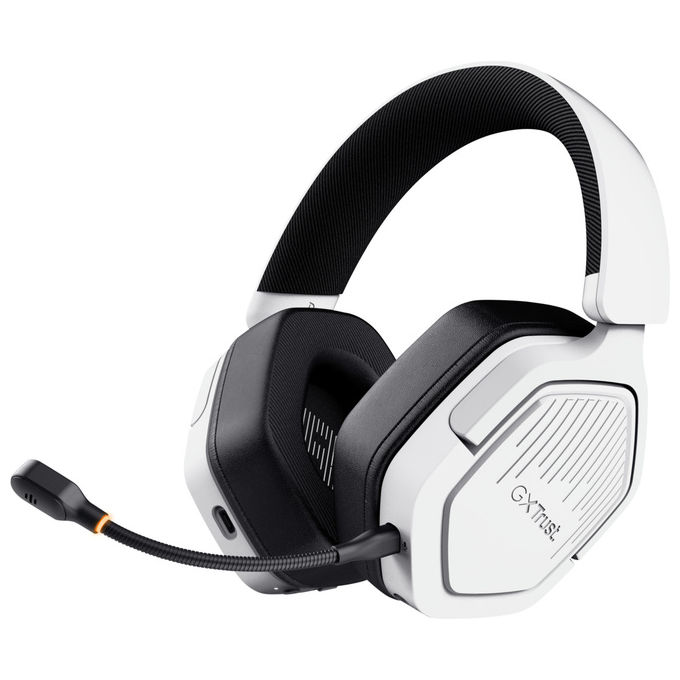 Trust GXT 493W Carus Cuffie Gaming Bluetooth Bianco