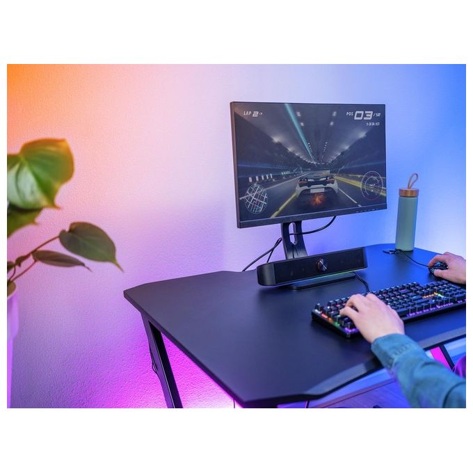 Soundbar Trust GXT 619 Thorne Per PC - Con Luci RGB, 12W, USB E Jack 3.5mm, Per Computer E TV - Foto 2