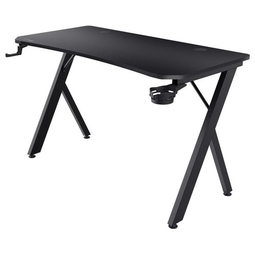 25420 GXT 700 Omnius Scrivania Gaming Struttura in Acciaio Superficie Antigraffio Effetto Carbonio 120x60x74 cm colore Nero