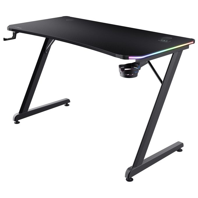 Image of Trust GXT 709 Luminus Scrivania Gaming LED RGB 10 Modalita' Colore Nero