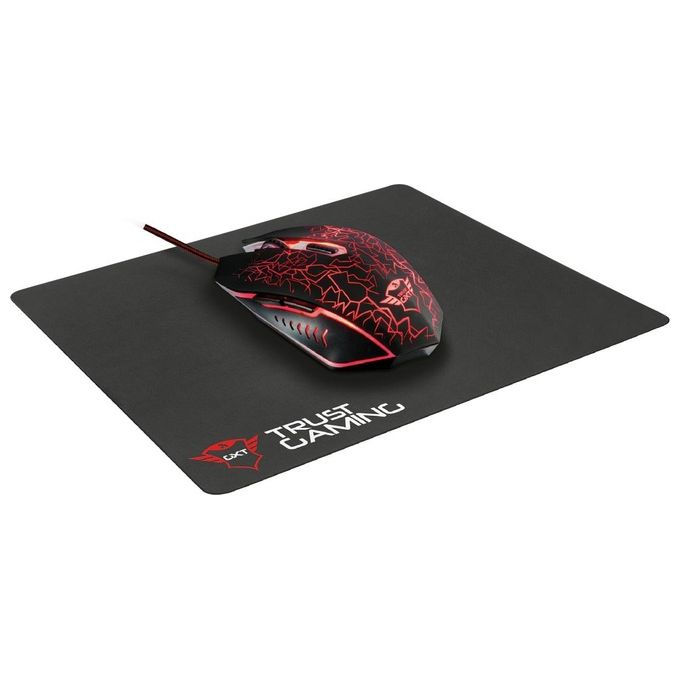 Trust GXT 783 Mouse Gaming e Tappetino per Mouse Nero