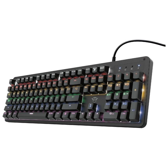 Trust  GXT 863 Mazz Tastiera Meccanica Gaming Layout Italiano QWERTY Interruttori Meccanici RED Outemu 14 Modalita' Colore