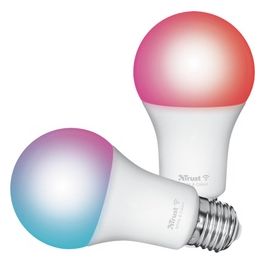 Lampadina Smart E27 Duo-Pack Led RGBW Wi-Fi per Illuminazione Interna e Casa Smart
