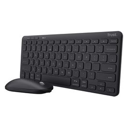 Trust Lyra Tastiera Mouse Incluso RF Senza Fili e Bluetooth QWERTY Italiano Nero