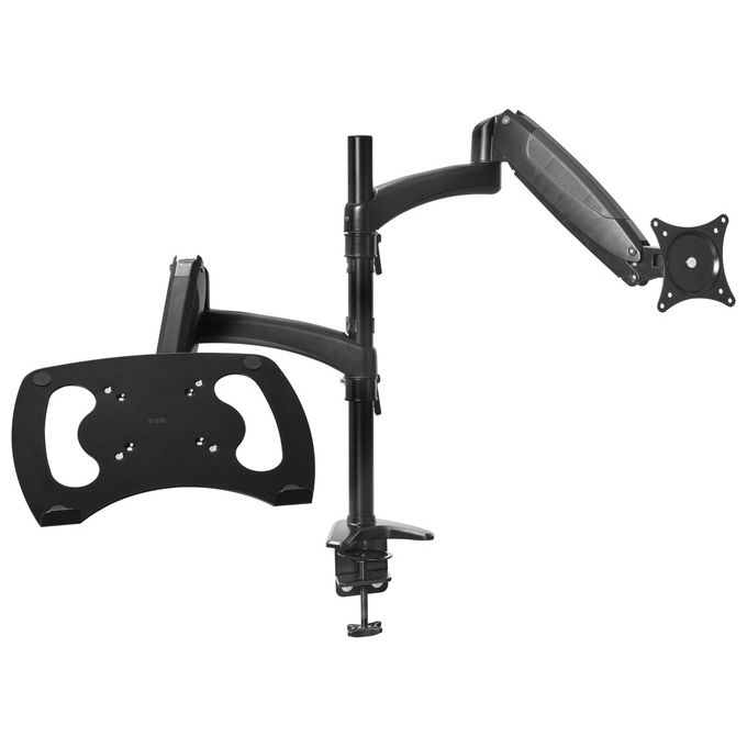 Image of Trust Mara Supporto Monitor Scrivania 32'' Nero