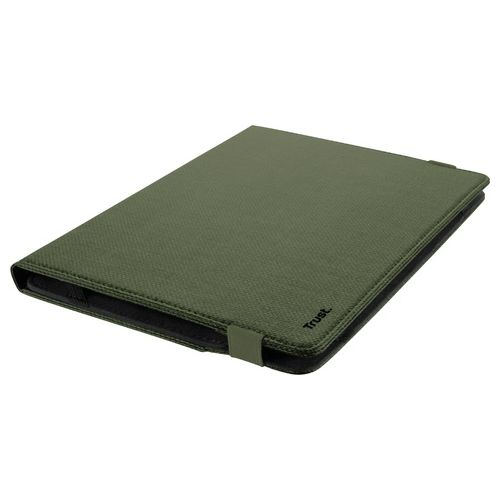 Trust Mobile Primo Custodia Folio Riciclata per Tablet da 10 Pollici a Libro Verde