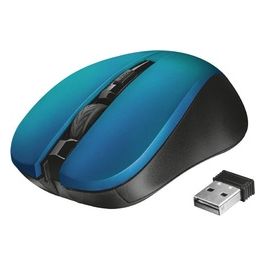 Mydo Silent Click Mouse Ambidestro RF Wireless Ottico 1800 DPI Blu