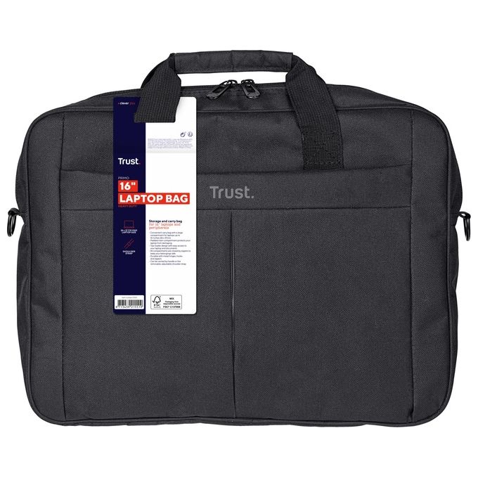 Image of Trust Primo Borsa Trasporto per Laptop da 16'' Nero