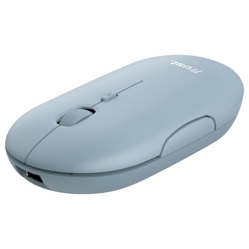 Trust Puck Mouse Wireless Ricaricabile Bluetooth Blu