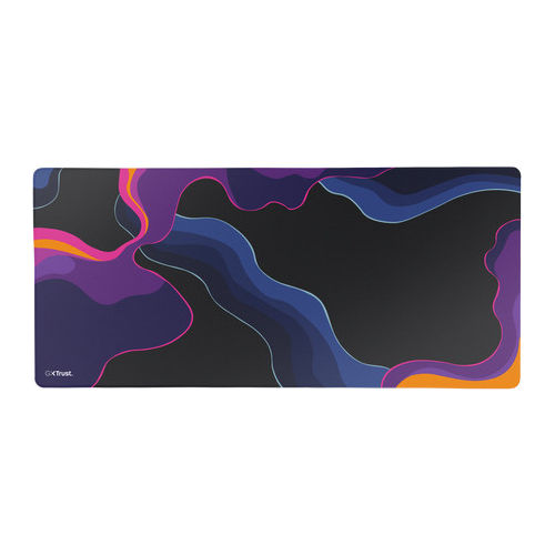 Trust, Tappetino Mouse Gaming GXT 759 XXL, 90x40 cm, Nero, Blu, Rosa e Viola