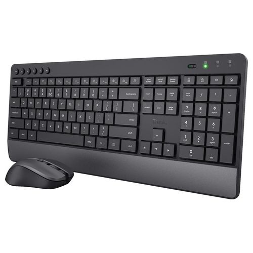Trezo Tastiera Mouse Incluso Rf Wireless Qwerty Italiano Nero