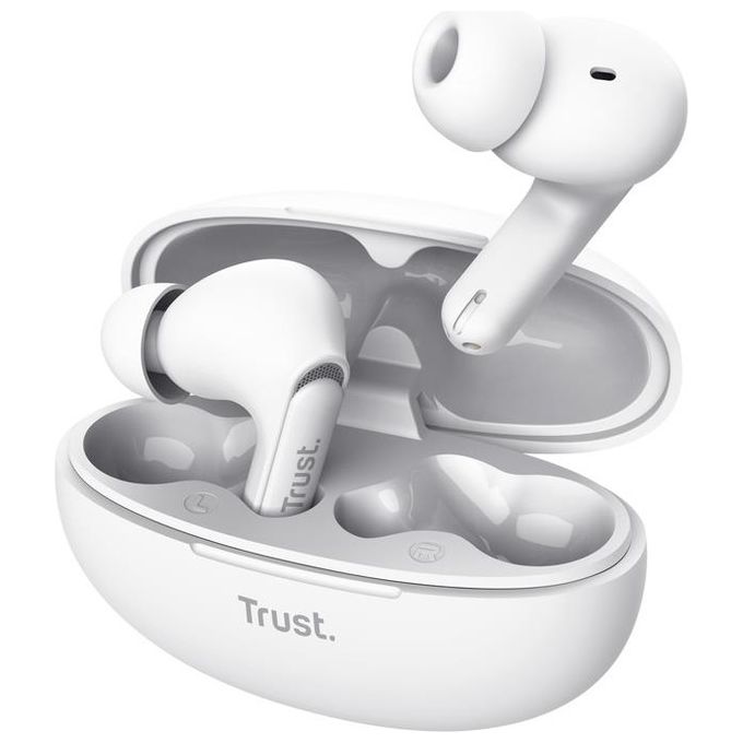 Trust Yavi Auricolare True Wireless Stereo (Tws) In-ear Usb Tipo-c Bluetooth Bianco