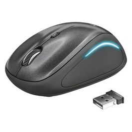 Trust Yvi FX Mouse RF Wireless Ottico 1600 DPI Ambidestro Nero