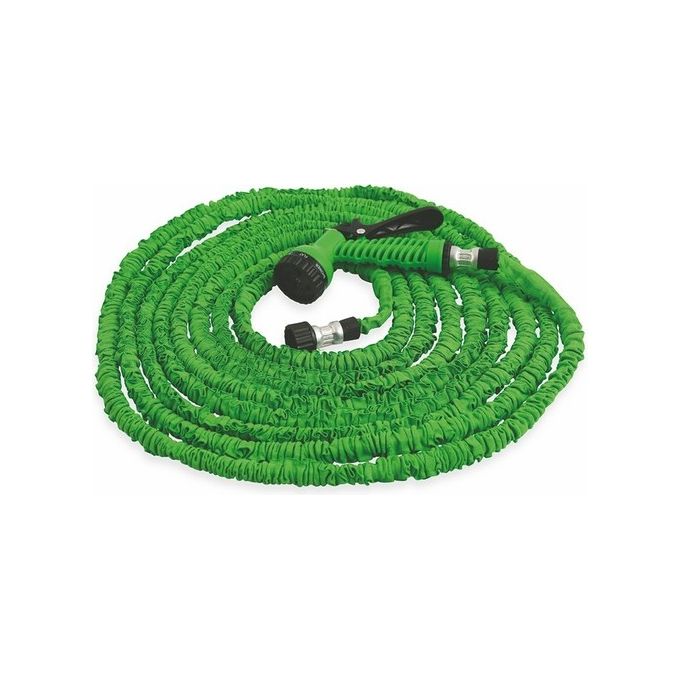 Tubo Estensibile 22,5 Mt Latex Verde Con Pistola A Spruzzo