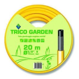 Tubo per Irrigazione Trico Garden con 3 Strati Lunghezza 20 metri Diametro 5/8'' Giallo e Nero