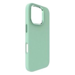 Clear Cover per iPhone 16 Pro Soft Touch in Silicone con MagSafe Menta