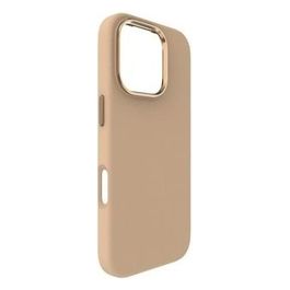 Clear Cover per iPhone 16 Soft Touch in Silicone con MagSafe Beige