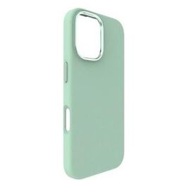 Clear Cover per iPhone 16 Soft Touch in Silicone con MagSafe Menta
