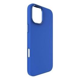 Clear Cover per iPhone 16 Plus Soft Touch in Silicone con MagSafe Blu