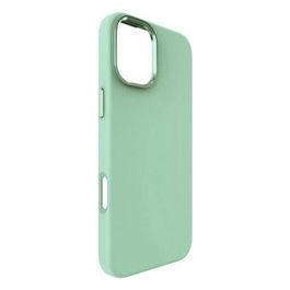Clear Cover per iPhone 16 Plus Soft Touch in Silicone con MagSafe Menta