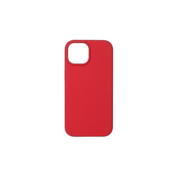 Tunit Cover in Silicone Protective MagSafe Compatible con iPhone 15 Rosso