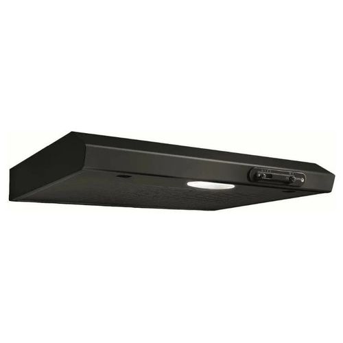 TILLY BL/F/50 PRF0154065 - Cappa a parete, aspirante, 50 cm, 180 m³/h, Classe D, 65 dB, comandi meccanici a cursore, 3 velocità, lampada incandescente 40 W, Nero