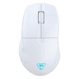 Pure Air - Mouse da gioco RGB wireless ergonomico e ultraleggero con sensore ottico a 26K DPI dotato di batteria da 125 ore illuminazione RGB - Bianco